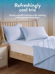 Slumberdown Blue Cool Touch PCM Summer 2 Pillowcases - Image 6 of 9