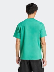 adidas Green House of Tiro Linear 100% Cotton Graphic Print T-Shirt - Image 3 of 8