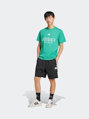 adidas Green House of Tiro Linear 100% Cotton Graphic Print T-Shirt - Image 4 of 8