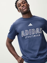 adidas House of Tiro Linear Graphic 100% Cotton T-Shirt - Image 4 of 4