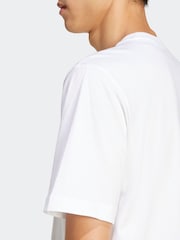 adidas White House of Tiro Linear 100% Cotton Graphic Print T-Shirt - Image 6 of 7