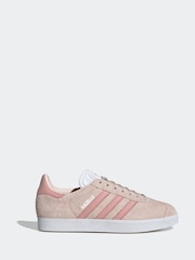 adidas Originals Pink/Red Gazelle Trainers - Image 1 of 8
