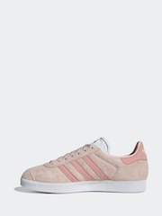 adidas Originals Pink/Red Gazelle Trainers - Image 2 of 8
