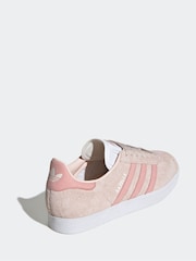 adidas Originals Pink/Red Gazelle Trainers - Image 3 of 8