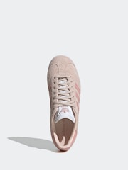 adidas Originals Pink/Red Gazelle Trainers - Image 5 of 8