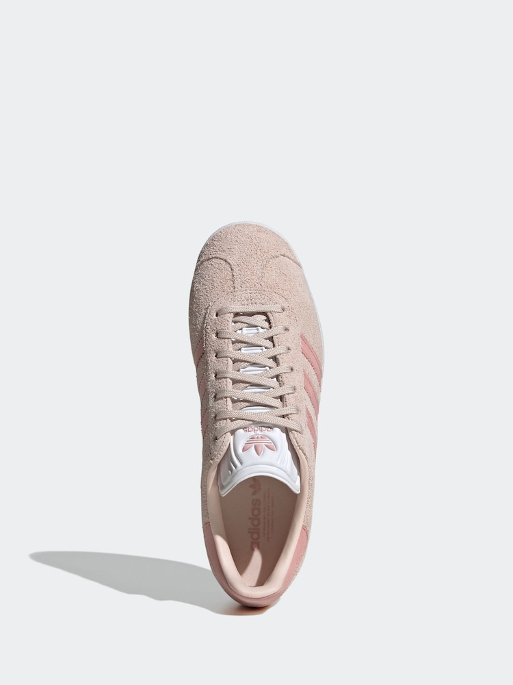 adidas Originals Pink/Red Gazelle Trainers - Image 5 of 8