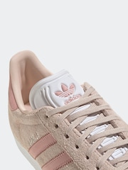 adidas Originals Pink/Red Gazelle Trainers - Image 8 of 8