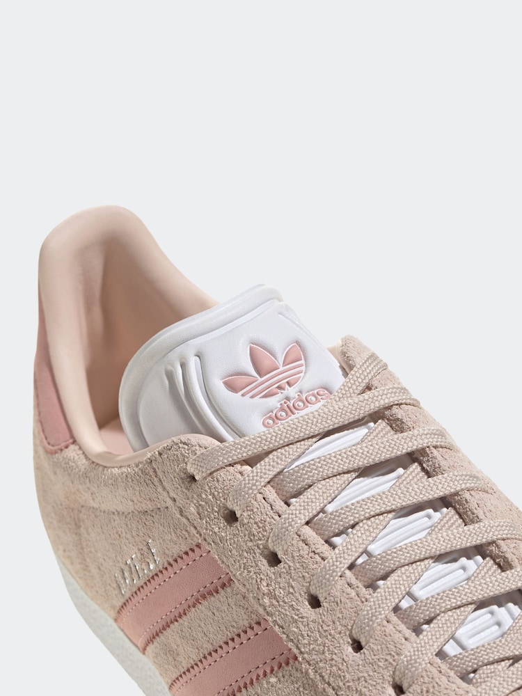 adidas Originals Pink/Red Gazelle Trainers - Image 8 of 8 adidas Originals Pink/Red Gazelle Trainers - Image 8 of 8