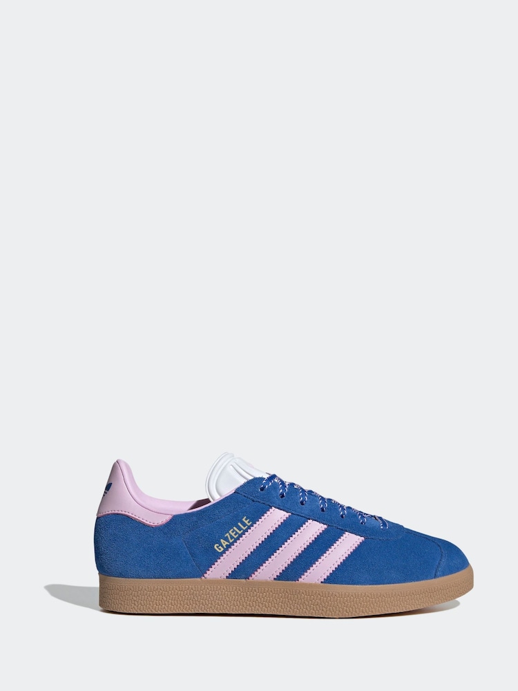 adidas Originals Blue Gazelle Trainers - Image 3 of 11