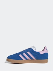 adidas Originals Blue Gazelle Trainers - Image 4 of 11