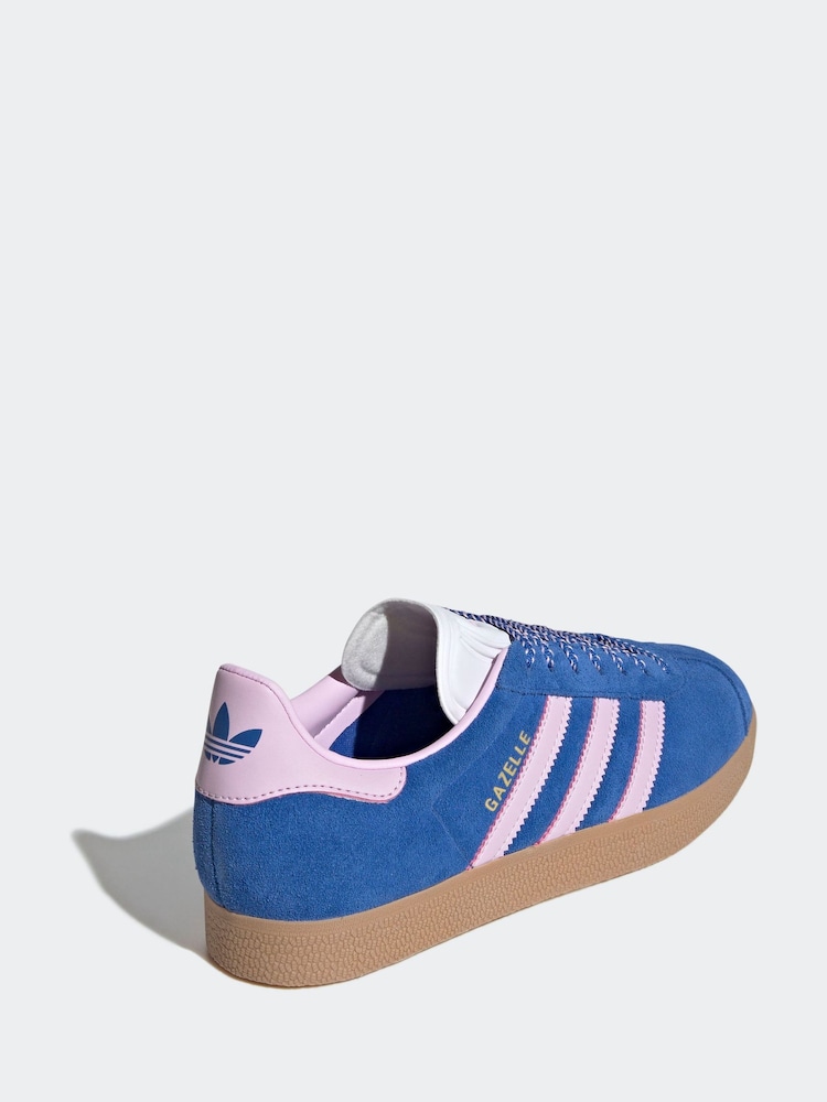 adidas Originals Blue Gazelle Trainers - Image 6 of 11