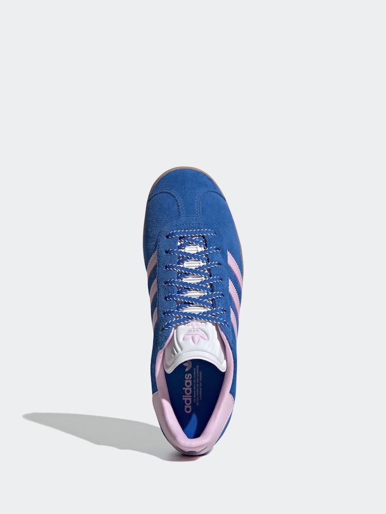 adidas Originals Blue Gazelle Trainers - Image 8 of 11