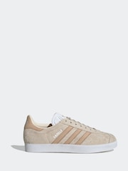 adidas Originals Natural Gazelle Trainers - Image 1 of 8
