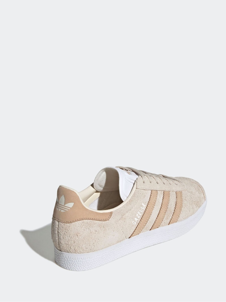 adidas Originals Natural Gazelle Trainers - Image 3 of 8