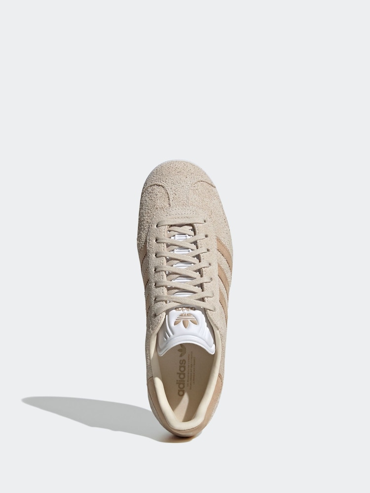 adidas Originals Natural Gazelle Trainers - Image 4 of 8