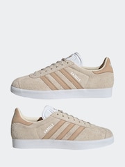 adidas Originals Natural Gazelle Trainers - Image 6 of 8