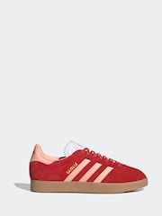 adidas Originals Red Gazelle Trainers - Image 1 of 8
