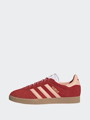 adidas Originals Red Gazelle Trainers - Image 2 of 8