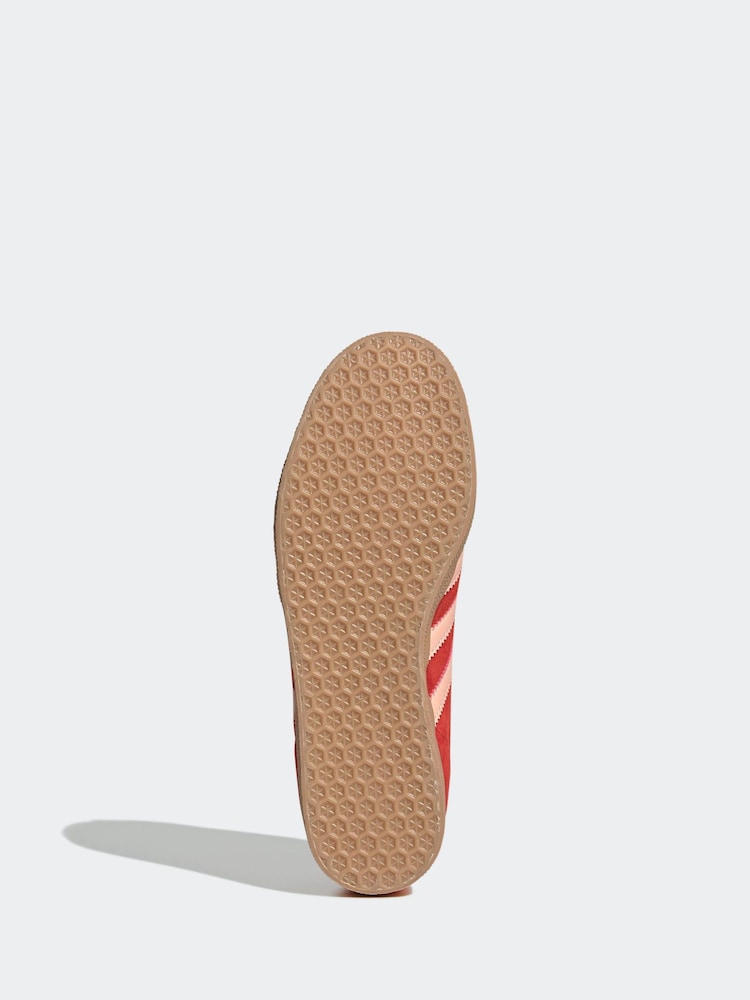 adidas Originals Red Gazelle Trainers - Image 6 of 8
