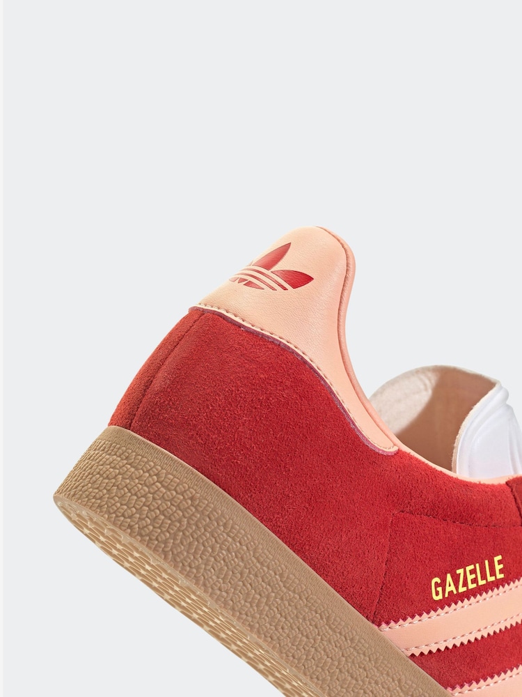 adidas Originals Red Gazelle Trainers - Image 7 of 8