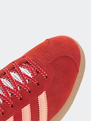 adidas Originals Red Gazelle Trainers - Image 8 of 8