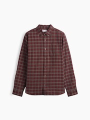 Gap Burgundy Check Oxford Shirt in Standard Fit - Image 5 of 5