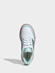 adidas Off White Courtblock Trainers - Image 7 of 9