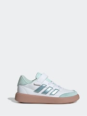 adidas White Court Block Trainers - Image 1 of 9