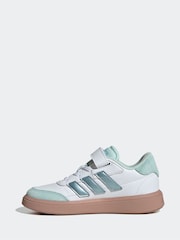adidas White Court Block Trainers - Image 2 of 9