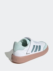 adidas White Court Block Trainers - Image 4 of 9