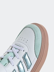 adidas White Court Block Trainers - Image 9 of 9
