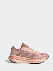 adidas Pink Galaxy 5 Graphic Trainers - Image 1 of 4