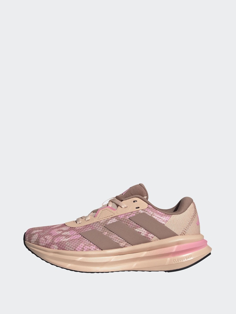 adidas Pink Galaxy 5 Graphic Trainers - Image 2 of 4