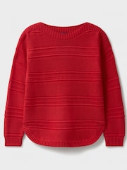 Crew Clothing Red Tali Boat Neck Knit Jumper - Image 5 of 5