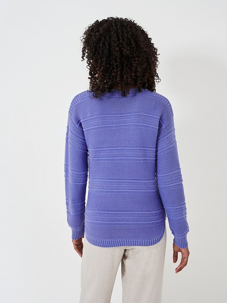 Crew Clothing Blue Tali Boat Neck Knit Jumper - Image 2 of 4