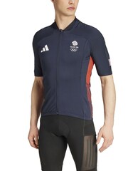 adidas Blue Team GB Cycling Jersey Coat Jacket - Image 1 of 3