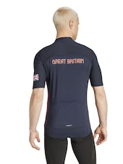 adidas Blue Team GB Cycling Jersey Coat Jacket - Image 2 of 3