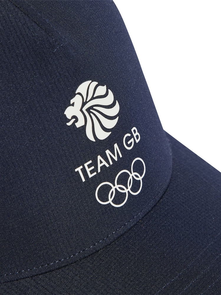 adidas Navy Blue Team GB Trucker Cap - Image 3 of 3