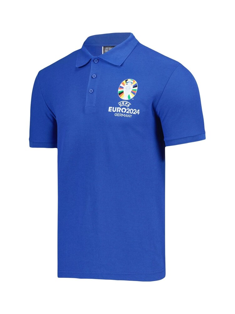Fanatics Blue UEFA Euro 2024 Logo Polo Shirt - Image 1 of 2