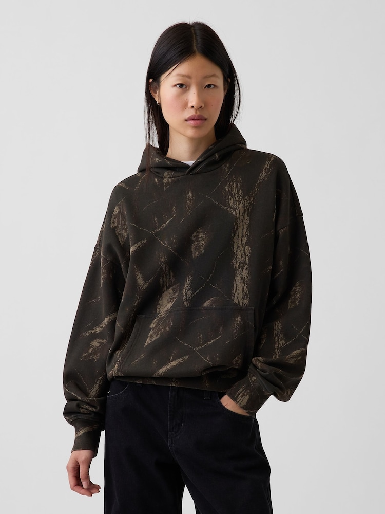 Camuflaje marrón - Gap Heavyweight Oversized Hoodie - Imagen 1 de 5