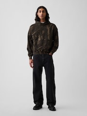 Camuflaje marrón - Gap Heavyweight Oversized Hoodie - Imagen 4 de 5