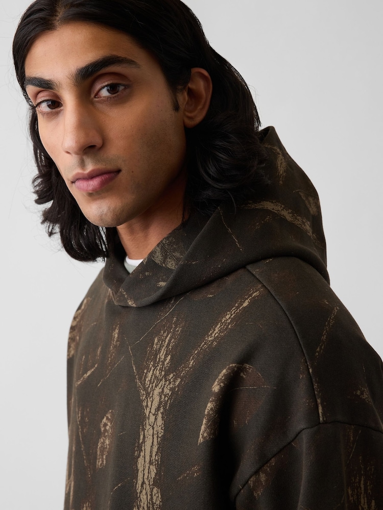 Camuflaje marrón - Gap Heavyweight Oversized Hoodie - Imagen 5 de 5