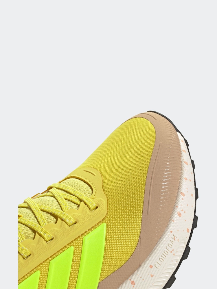 adidas Yellow Runfalcon 5 Trail Trainers - Image 9 of 9