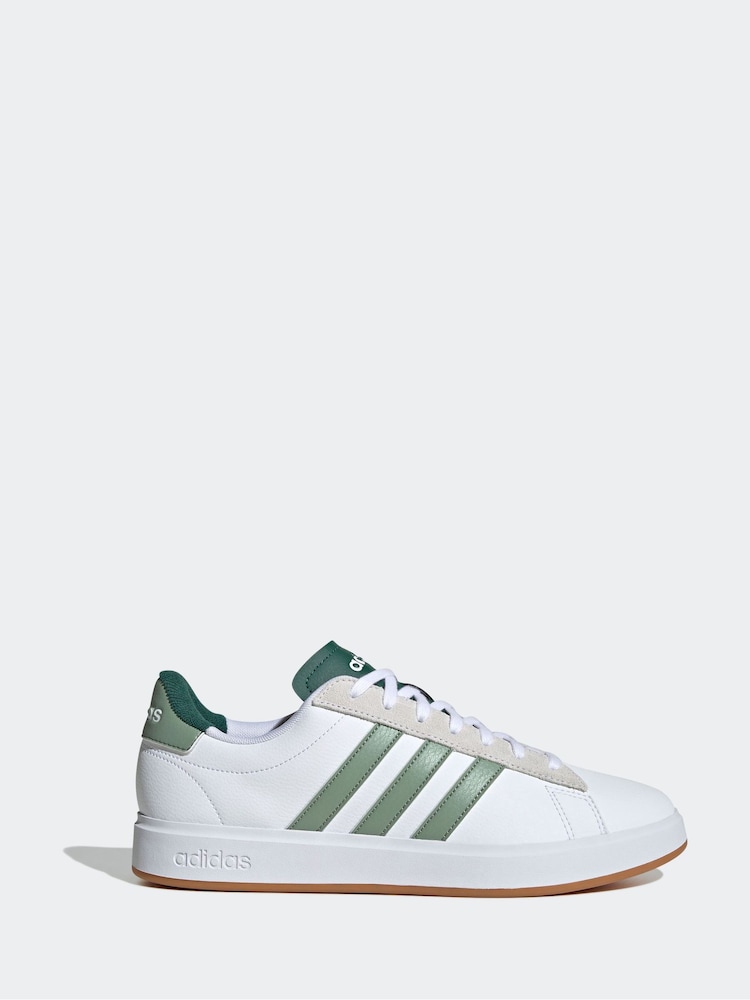 adidas White Grand Court 2.0 Trainers - Image 1 of 9