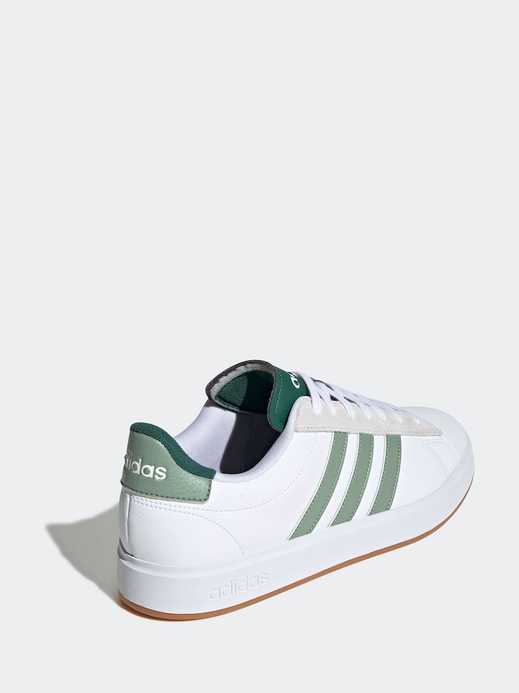 adidas White Grand Court 2.0 Trainers - Image 4 of 9