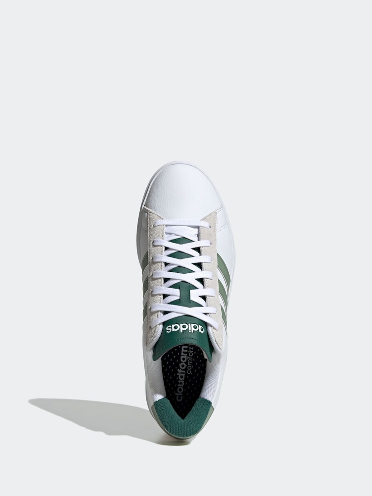 adidas White Grand Court 2.0 Trainers - Image 7 of 9