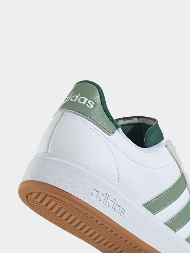 adidas White Grand Court 2.0 Trainers - Image 8 of 9