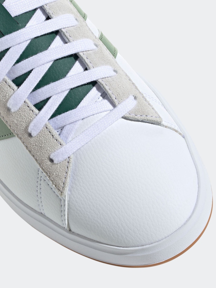 adidas White Grand Court 2.0 Trainers - Image 9 of 9