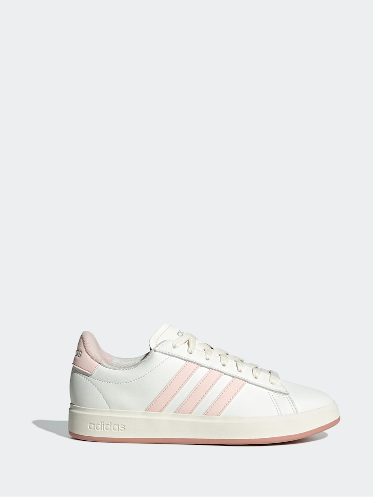 adidas White Grand Court 2.0 Trainers - Image 1 of 9
