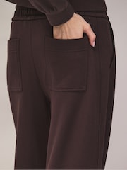 Ro&Zo Brown Petite Cotton Blend Barrel Leg Joggers - Image 7 of 9